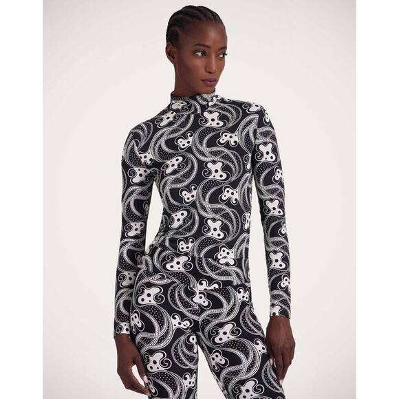 La DOUBLEJ Turtleneck Top in Aperol XS - Picture 1 of 4